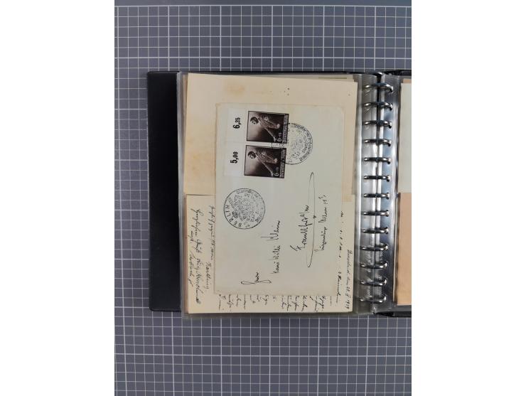 1933/45, rund 140 Briefe und Karten mit Sondermarken-Frankaturen, dabei MeF, Einschreiben, etc.