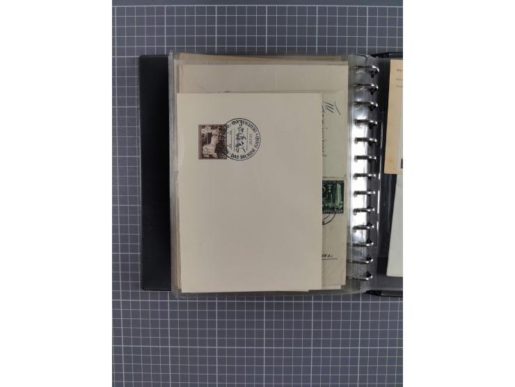 1933/45, rund 140 Briefe und Karten mit Sondermarken-Frankaturen, dabei MeF, Einschreiben, etc.