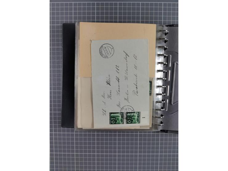 1933/45, rund 140 Briefe und Karten mit Sondermarken-Frankaturen, dabei MeF, Einschreiben, etc.