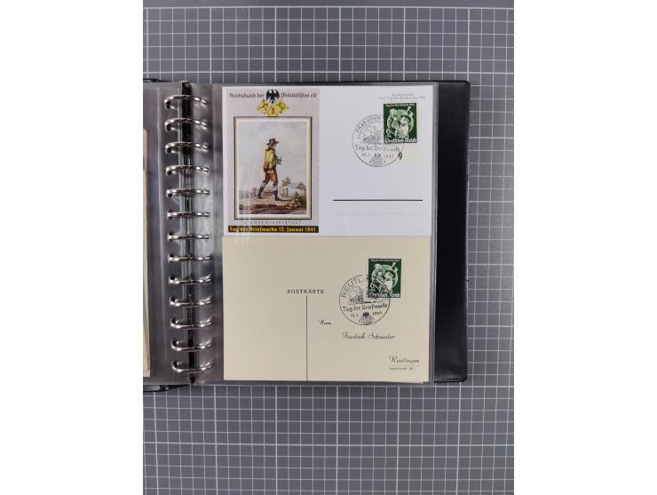 1933/45, rund 140 Briefe und Karten mit Sondermarken-Frankaturen, dabei MeF, Einschreiben, etc.