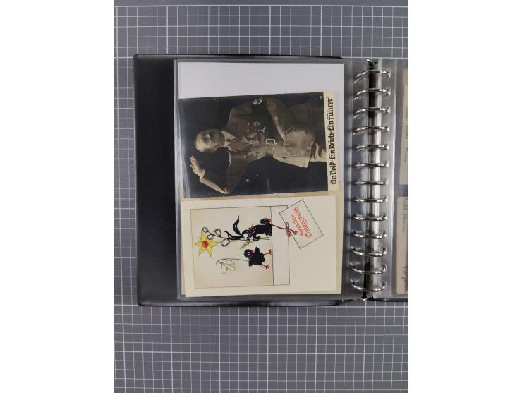 1933/45, rund 140 Briefe und Karten mit Sondermarken-Frankaturen, dabei MeF, Einschreiben, etc.