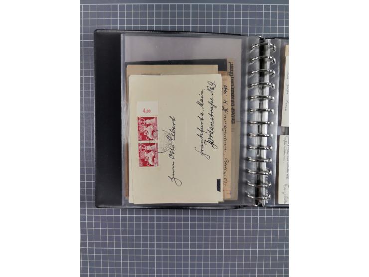 1933/45, rund 140 Briefe und Karten mit Sondermarken-Frankaturen, dabei MeF, Einschreiben, etc.