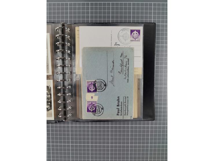 1933/45, rund 140 Briefe und Karten mit Sondermarken-Frankaturen, dabei MeF, Einschreiben, etc.