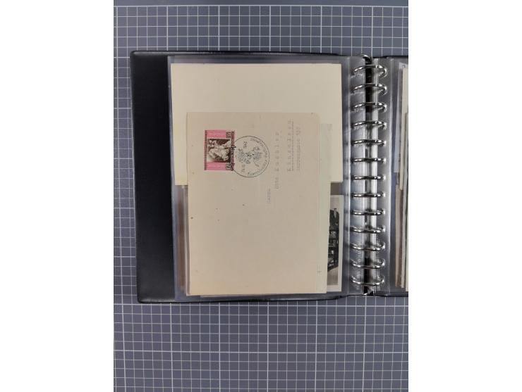 1933/45, rund 140 Briefe und Karten mit Sondermarken-Frankaturen, dabei MeF, Einschreiben, etc.