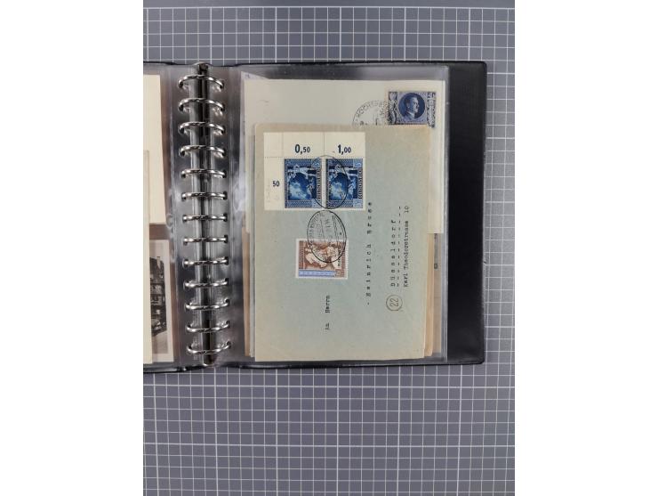 1933/45, rund 140 Briefe und Karten mit Sondermarken-Frankaturen, dabei MeF, Einschreiben, etc.