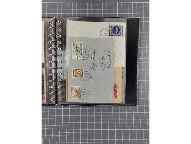 1933/45, rund 140 Briefe und Karten mit Sondermarken-Frankaturen, dabei MeF, Einschreiben, etc.