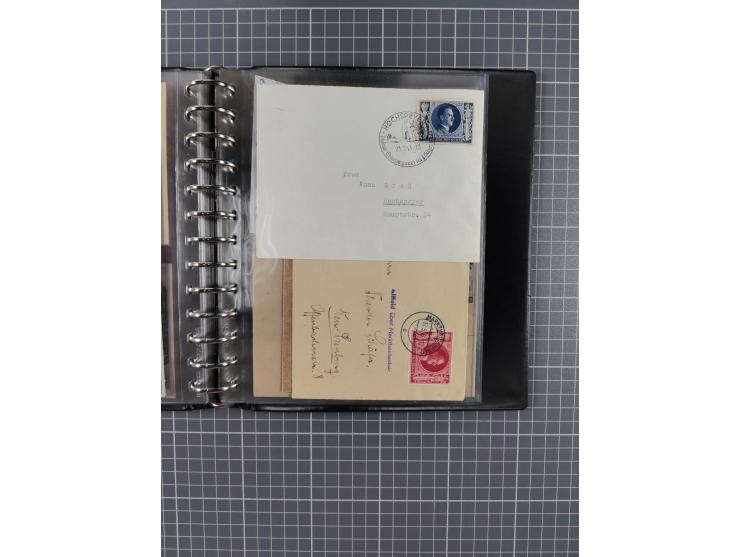 1933/45, rund 140 Briefe und Karten mit Sondermarken-Frankaturen, dabei MeF, Einschreiben, etc.