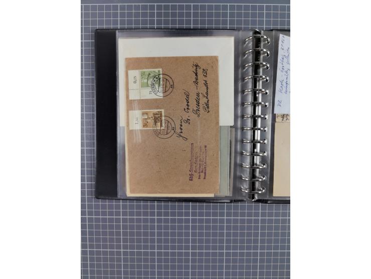 1933/45, rund 140 Briefe und Karten mit Sondermarken-Frankaturen, dabei MeF, Einschreiben, etc.