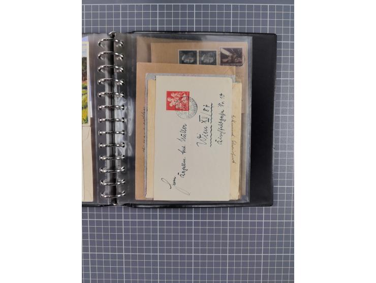 1933/45, rund 140 Briefe und Karten mit Sondermarken-Frankaturen, dabei MeF, Einschreiben, etc.