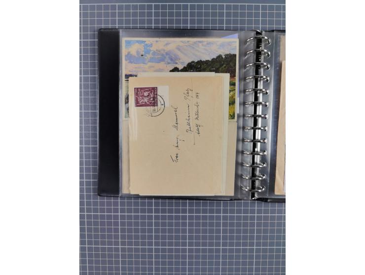 1933/45, rund 140 Briefe und Karten mit Sondermarken-Frankaturen, dabei MeF, Einschreiben, etc.