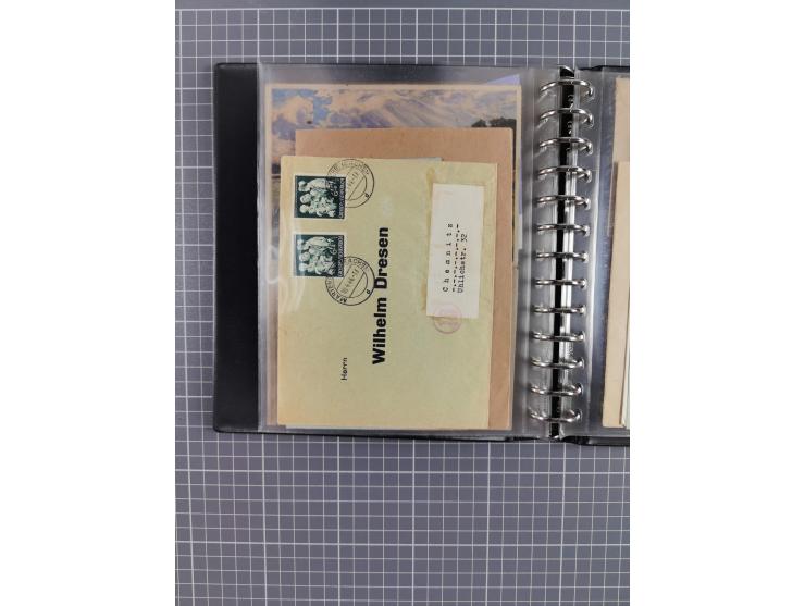 1933/45, rund 140 Briefe und Karten mit Sondermarken-Frankaturen, dabei MeF, Einschreiben, etc.