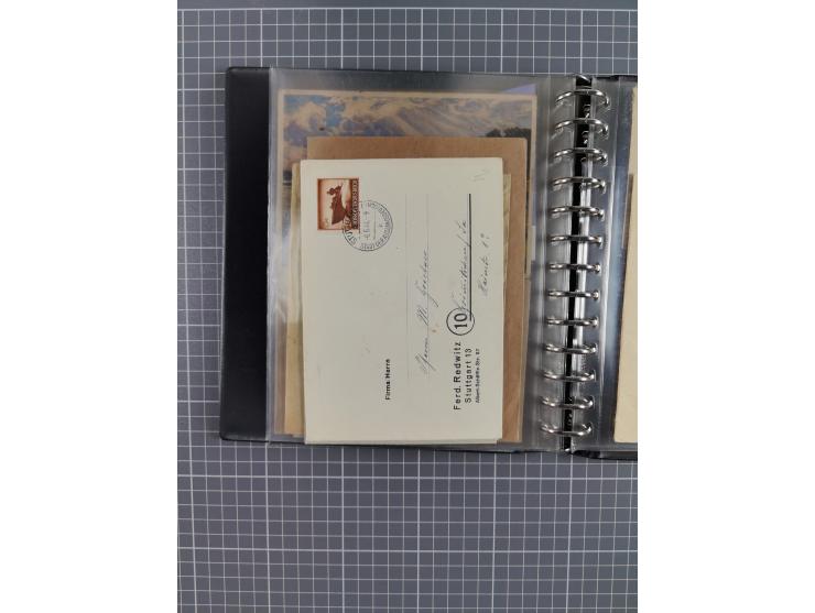 1933/45, rund 140 Briefe und Karten mit Sondermarken-Frankaturen, dabei MeF, Einschreiben, etc.