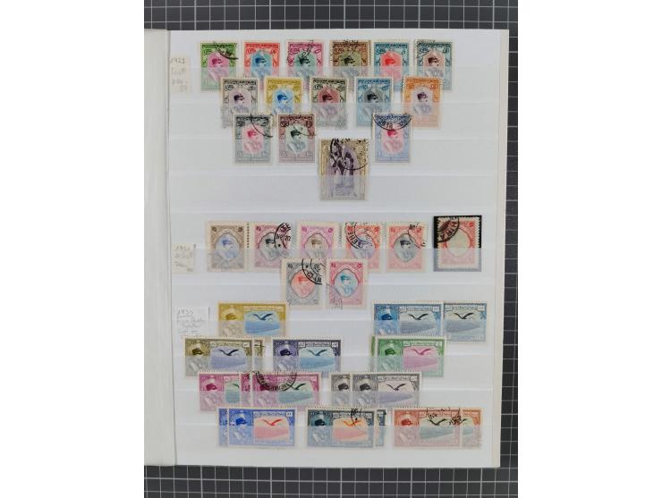 1875/1960 (ca.), interesting used/mint and mint never hinged collection including a good part of Saudi Arabia, Nejd, Hejaz in