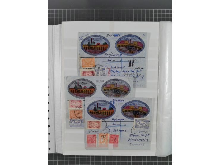 1875/1960 (ca.), interesting used/mint and mint never hinged collection including a good part of Saudi Arabia, Nejd, Hejaz in