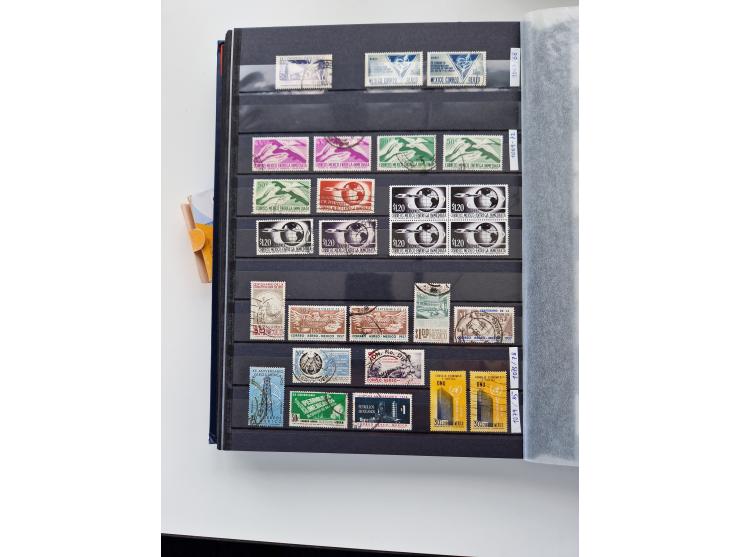 1856/2003 (ca.), Costa Rica to El Salvador, extensive mint never hinged/unused and used collection with many duplicates, incl