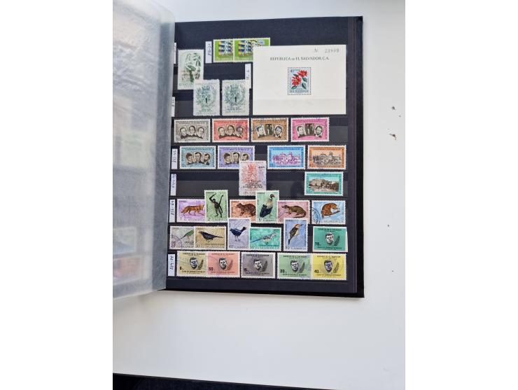 1856/2003 (ca.), Costa Rica to El Salvador, extensive mint never hinged/unused and used collection with many duplicates, incl