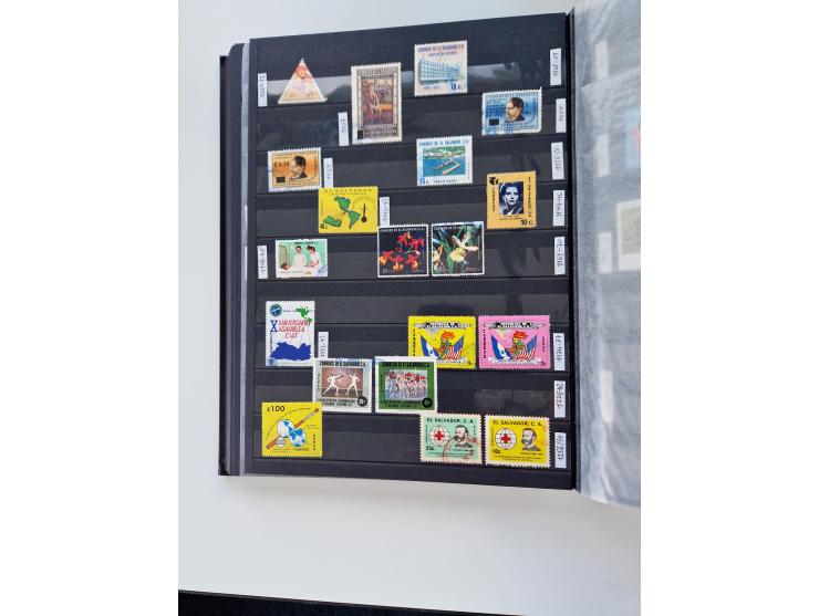 1856/2003 (ca.), Costa Rica to El Salvador, extensive mint never hinged/unused and used collection with many duplicates, incl