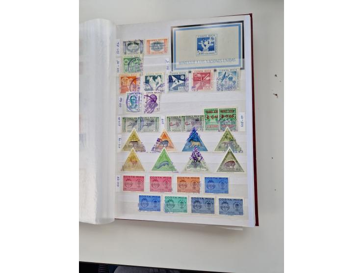 1856/2003 (ca.), Costa Rica to El Salvador, extensive mint never hinged/unused and used collection with many duplicates, incl