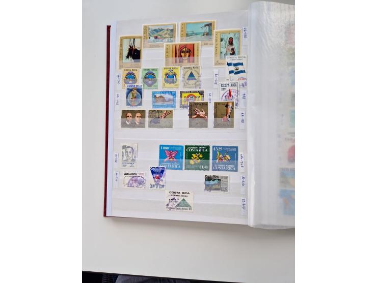 1856/2003 (ca.), Costa Rica to El Salvador, extensive mint never hinged/unused and used collection with many duplicates, incl