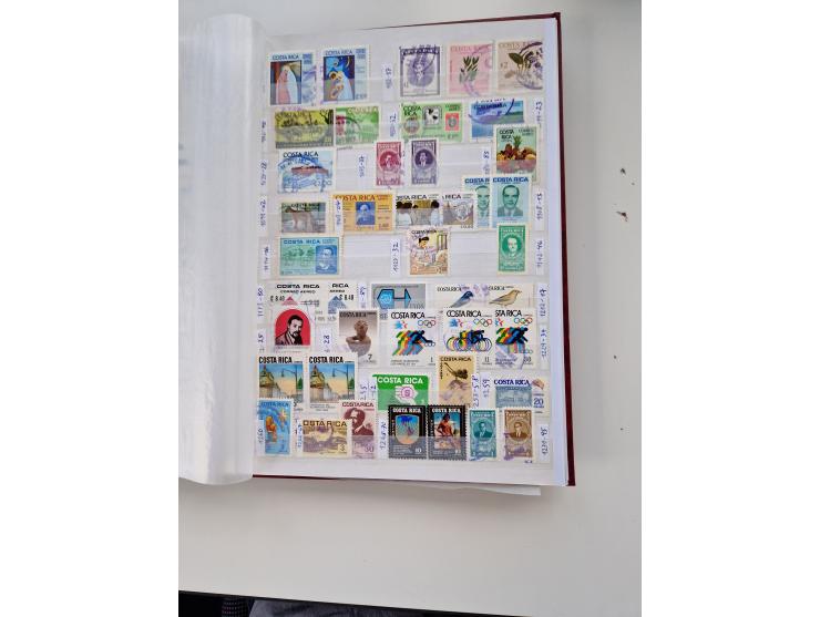 1856/2003 (ca.), Costa Rica to El Salvador, extensive mint never hinged/unused and used collection with many duplicates, incl