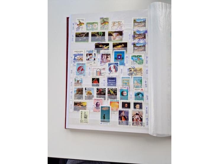 1856/2003 (ca.), Costa Rica to El Salvador, extensive mint never hinged/unused and used collection with many duplicates, incl