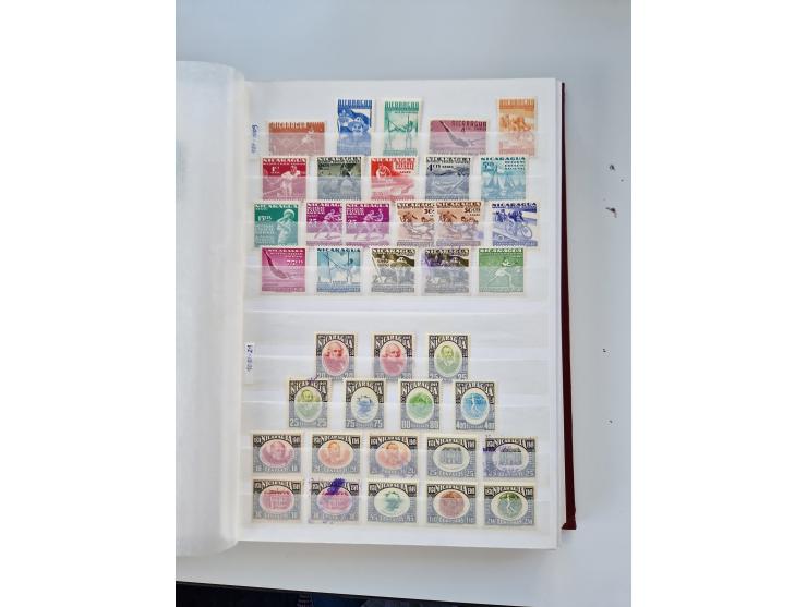 1856/2003 (ca.), Costa Rica to El Salvador, extensive mint never hinged/unused and used collection with many duplicates, incl