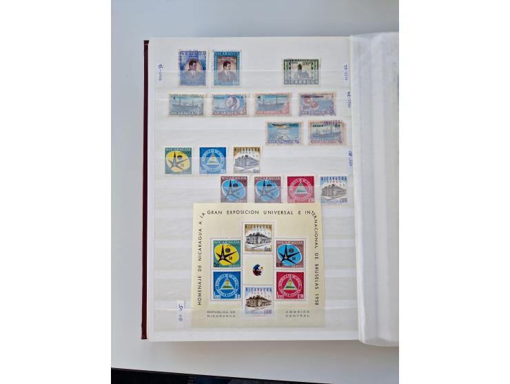 1856/2003 (ca.), Costa Rica to El Salvador, extensive mint never hinged/unused and used collection with many duplicates, incl