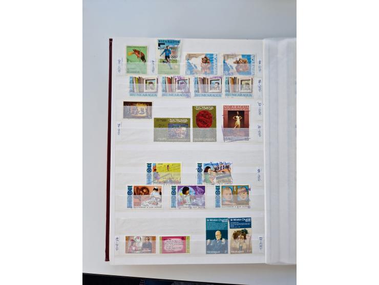 1856/2003 (ca.), Costa Rica to El Salvador, extensive mint never hinged/unused and used collection with many duplicates, incl