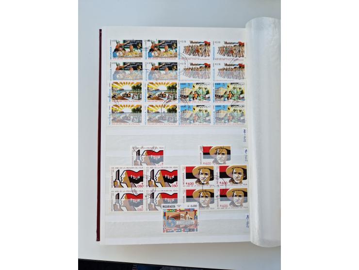 1856/2003 (ca.), Costa Rica to El Salvador, extensive mint never hinged/unused and used collection with many duplicates, incl