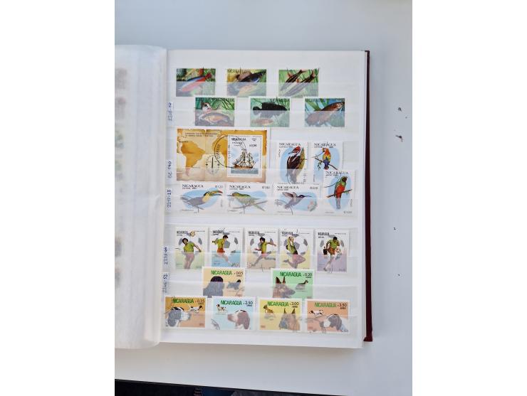 1856/2003 (ca.), Costa Rica to El Salvador, extensive mint never hinged/unused and used collection with many duplicates, incl