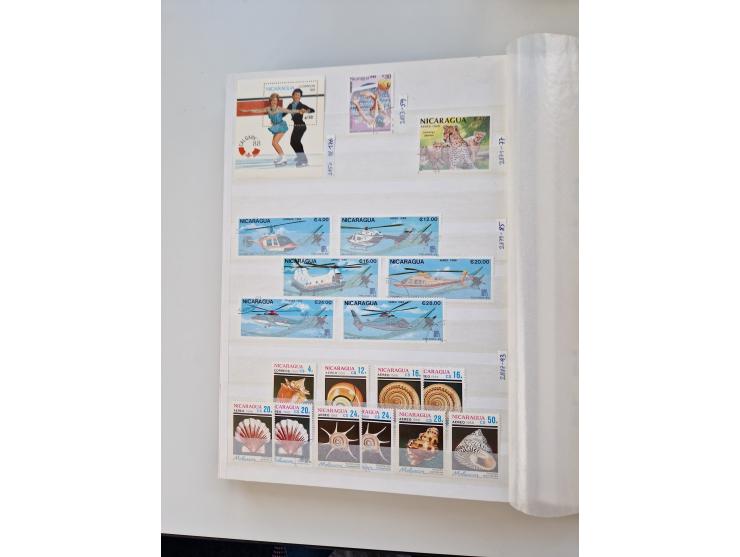 1856/2003 (ca.), Costa Rica to El Salvador, extensive mint never hinged/unused and used collection with many duplicates, incl