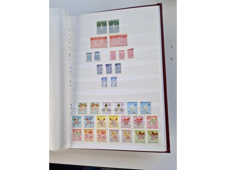 1856/2003 (ca.), Costa Rica to El Salvador, extensive mint never hinged/unused and used collection with many duplicates, incl