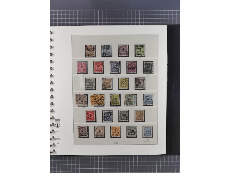 1872/1945, gestempelte reichhaltige Sammlung in 3 Bänden, vor 1900 stark spezialisiert mit Stempelbesonderheiten, Plattenfehl