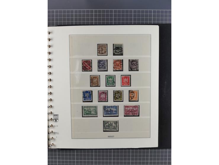 1872/1945, gestempelte reichhaltige Sammlung in 3 Bänden, vor 1900 stark spezialisiert mit Stempelbesonderheiten, Plattenfehl