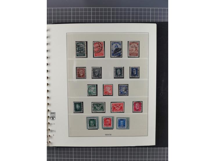 1872/1945, gestempelte reichhaltige Sammlung in 3 Bänden, vor 1900 stark spezialisiert mit Stempelbesonderheiten, Plattenfehl