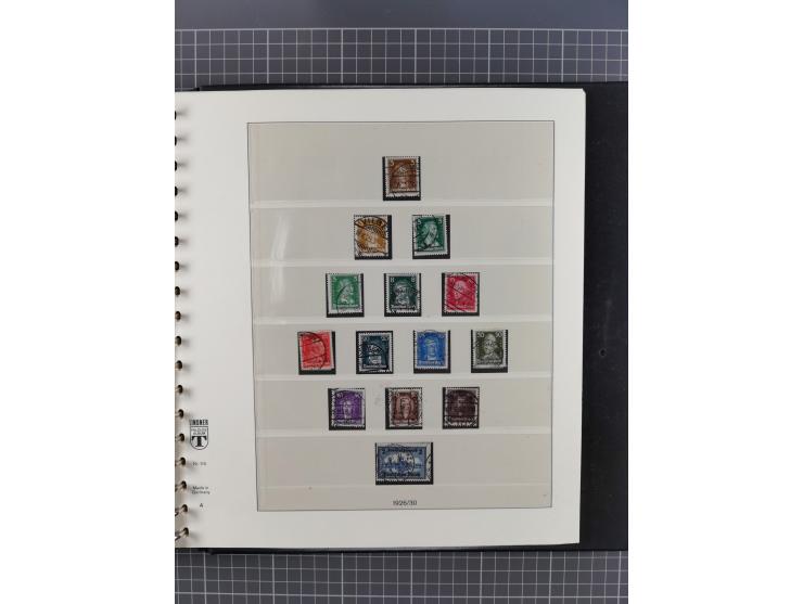 1872/1945, gestempelte reichhaltige Sammlung in 3 Bänden, vor 1900 stark spezialisiert mit Stempelbesonderheiten, Plattenfehl