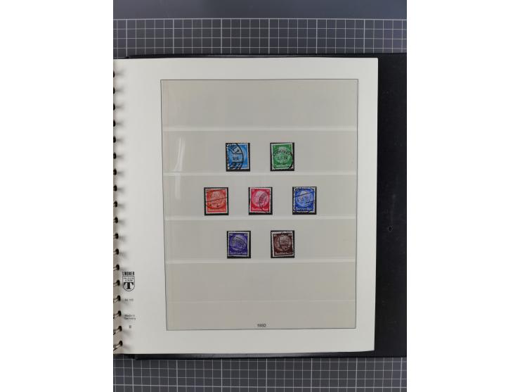 1872/1945, gestempelte reichhaltige Sammlung in 3 Bänden, vor 1900 stark spezialisiert mit Stempelbesonderheiten, Plattenfehl