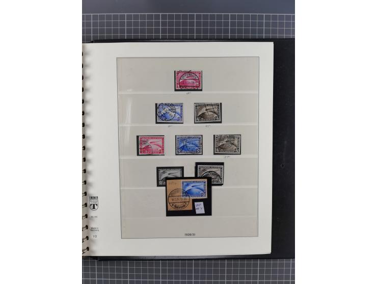 1872/1945, gestempelte reichhaltige Sammlung in 3 Bänden, vor 1900 stark spezialisiert mit Stempelbesonderheiten, Plattenfehl