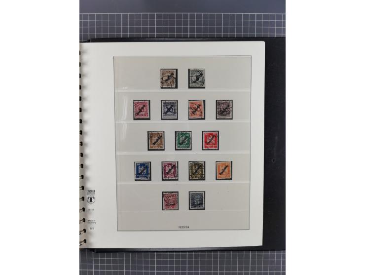 1872/1945, gestempelte reichhaltige Sammlung in 3 Bänden, vor 1900 stark spezialisiert mit Stempelbesonderheiten, Plattenfehl