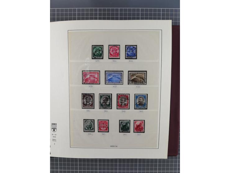 1872/1945, gestempelte reichhaltige Sammlung in 3 Bänden, vor 1900 stark spezialisiert mit Stempelbesonderheiten, Plattenfehl