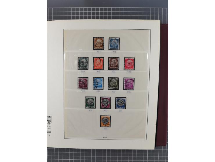 1872/1945, gestempelte reichhaltige Sammlung in 3 Bänden, vor 1900 stark spezialisiert mit Stempelbesonderheiten, Plattenfehl