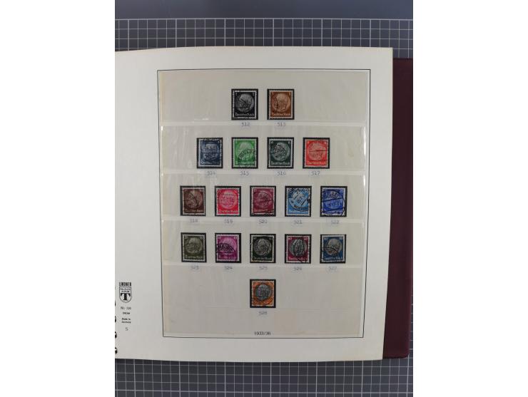 1872/1945, gestempelte reichhaltige Sammlung in 3 Bänden, vor 1900 stark spezialisiert mit Stempelbesonderheiten, Plattenfehl