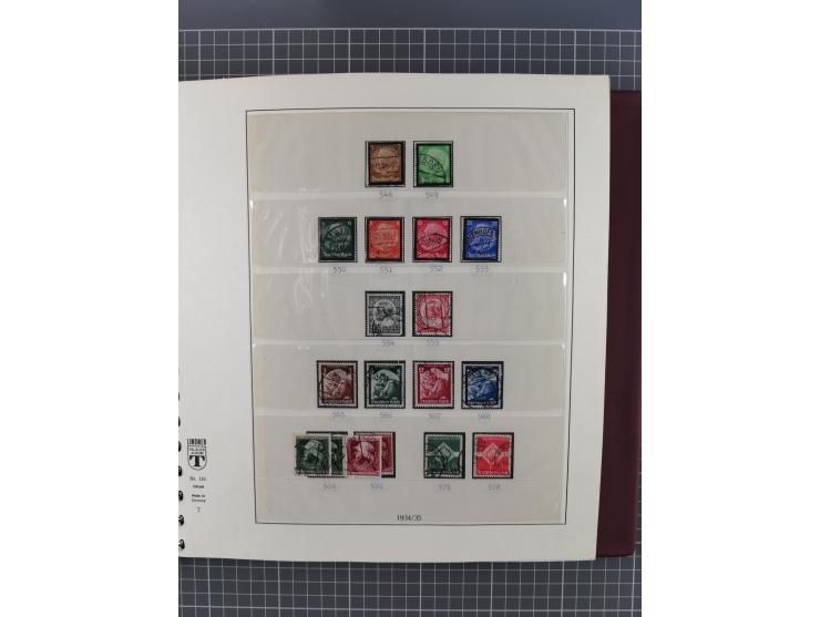 1872/1945, gestempelte reichhaltige Sammlung in 3 Bänden, vor 1900 stark spezialisiert mit Stempelbesonderheiten, Plattenfehl