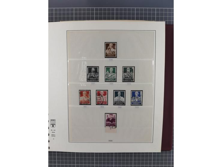 1872/1945, gestempelte reichhaltige Sammlung in 3 Bänden, vor 1900 stark spezialisiert mit Stempelbesonderheiten, Plattenfehl