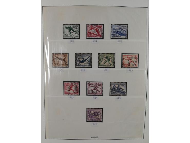 1872/1945, gestempelte reichhaltige Sammlung in 3 Bänden, vor 1900 stark spezialisiert mit Stempelbesonderheiten, Plattenfehl