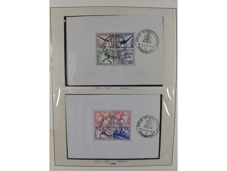 1872/1945, gestempelte reichhaltige Sammlung in 3 Bänden, vor 1900 stark spezialisiert mit Stempelbesonderheiten, Plattenfehl