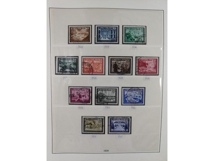 1872/1945, gestempelte reichhaltige Sammlung in 3 Bänden, vor 1900 stark spezialisiert mit Stempelbesonderheiten, Plattenfehl