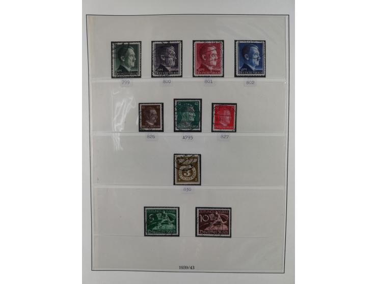 1872/1945, gestempelte reichhaltige Sammlung in 3 Bänden, vor 1900 stark spezialisiert mit Stempelbesonderheiten, Plattenfehl