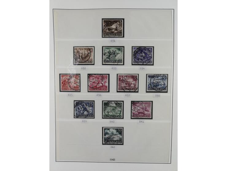 1872/1945, gestempelte reichhaltige Sammlung in 3 Bänden, vor 1900 stark spezialisiert mit Stempelbesonderheiten, Plattenfehl