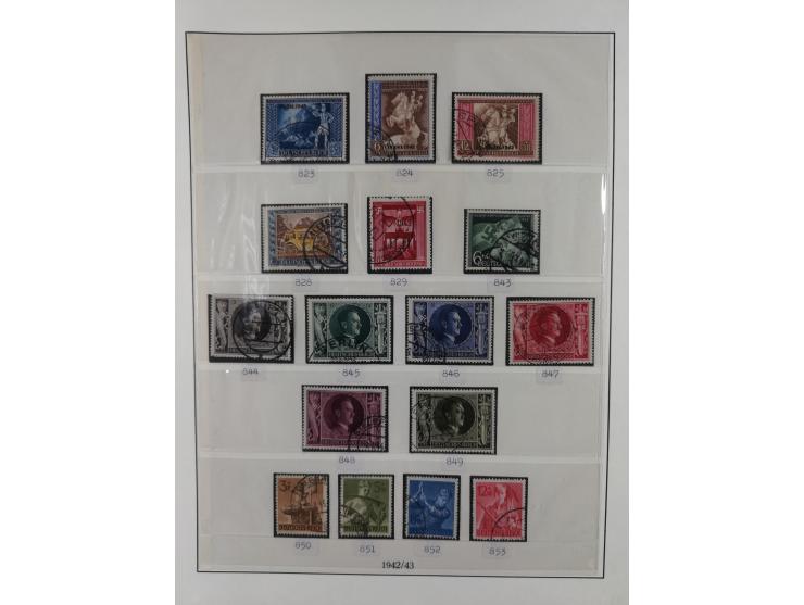 1872/1945, gestempelte reichhaltige Sammlung in 3 Bänden, vor 1900 stark spezialisiert mit Stempelbesonderheiten, Plattenfehl